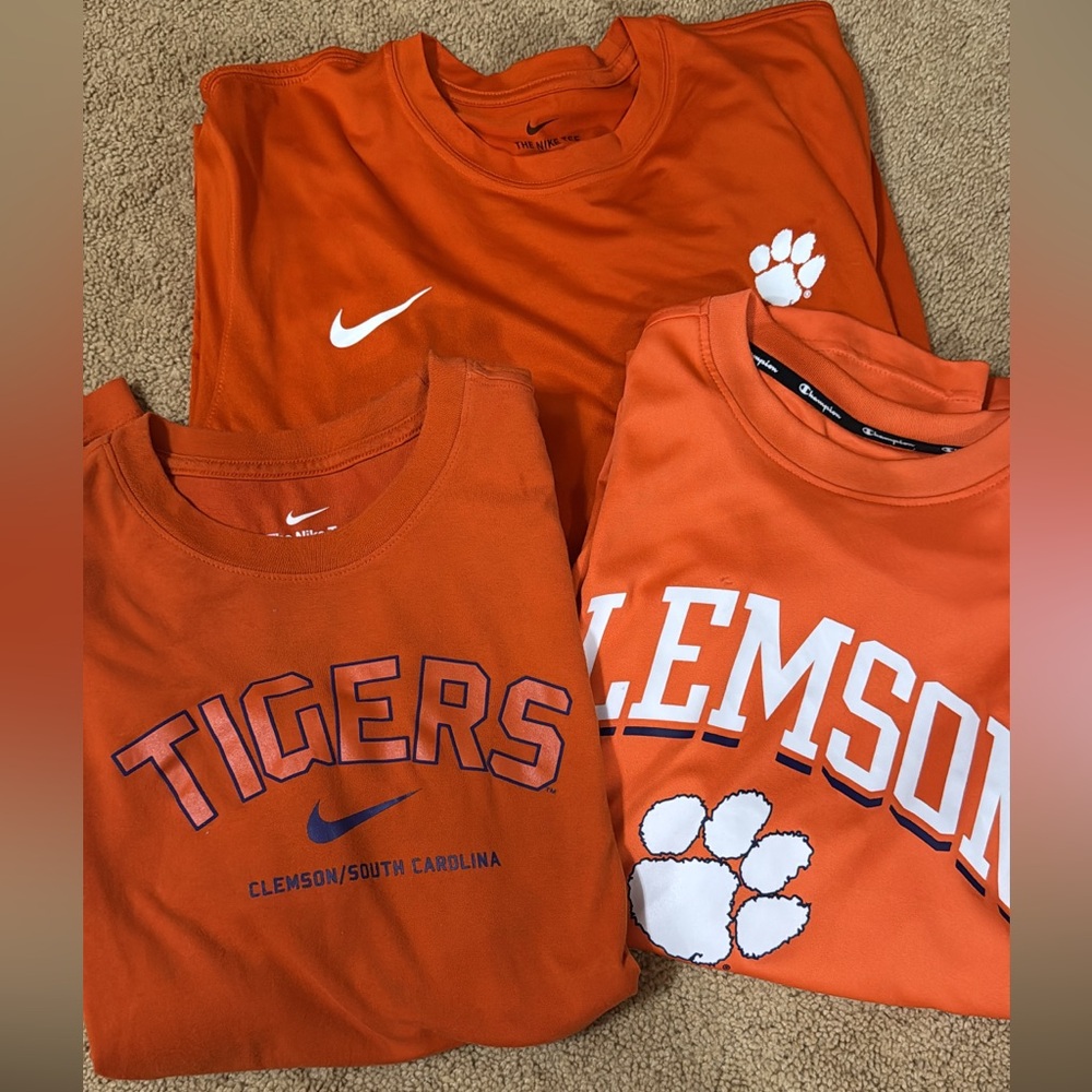 Nike men’s  Orange Clemson Tigers Tees